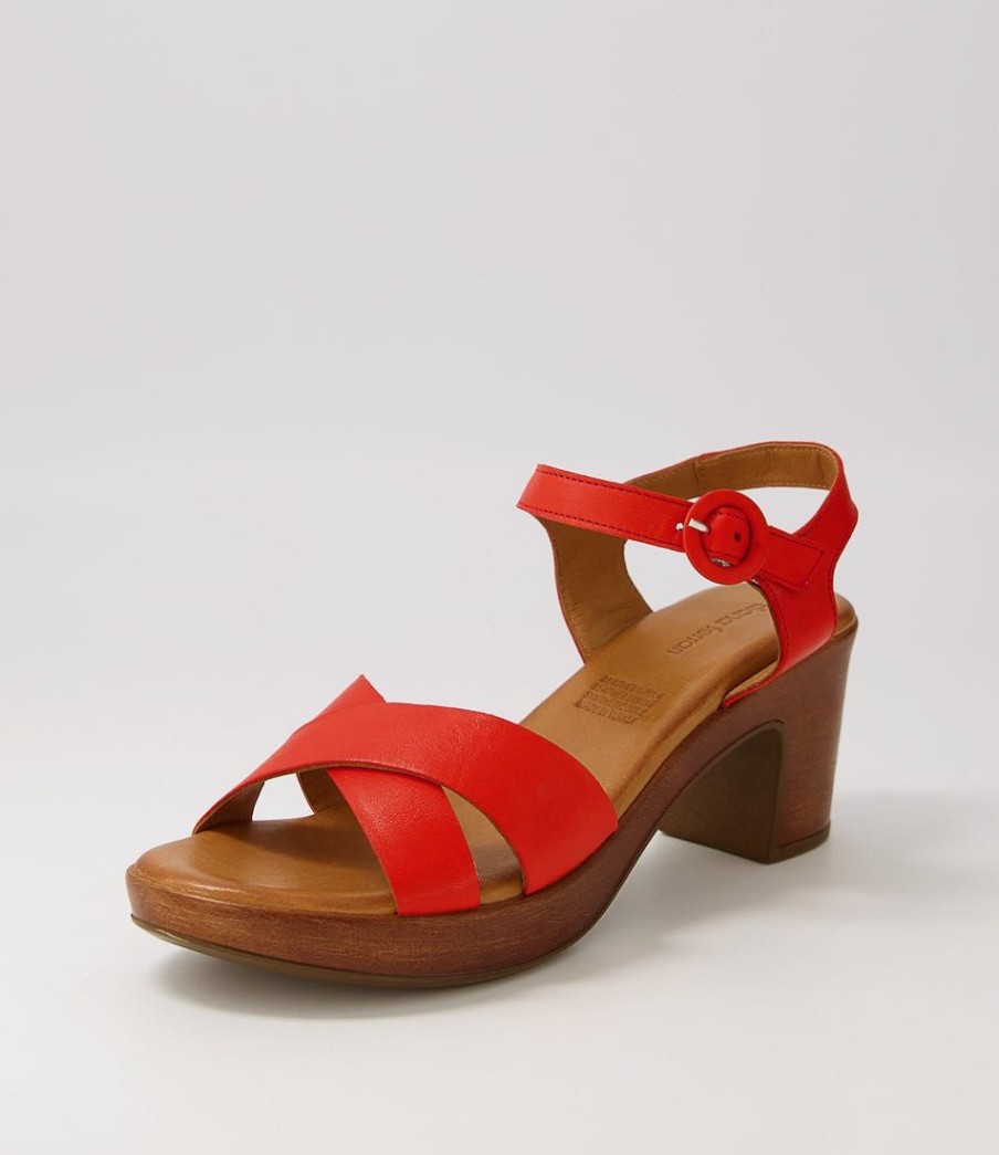 Shoes DIANA FERRARI | Baha2 Red Leather Sandals