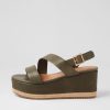 Shoes MOLLINI | Narena Khaki Leather Espadrilles