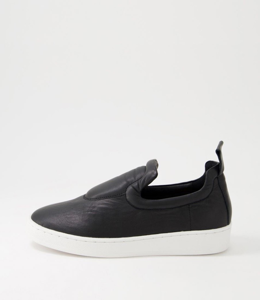 Shoes ALFIE & EVIE | Adrift Black Leather Sneakers