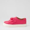 Shoes ZIERA | Peeko Xf Bright Pink Leather Sneakers