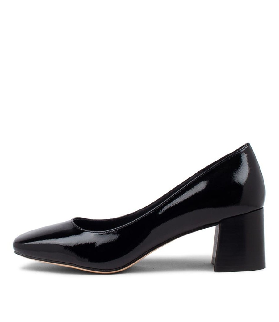 Shoes DIANA FERRARI | Cloud Black Patent Leather Pump Heels