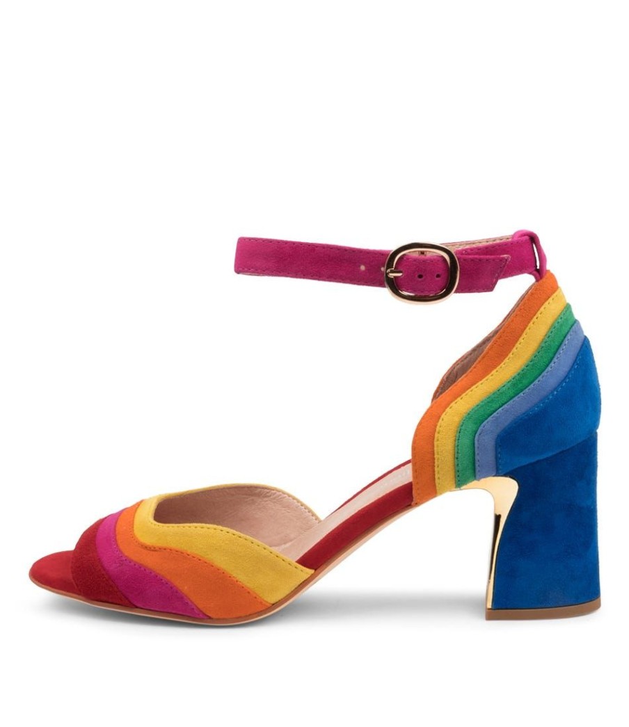 Shoes DJANGO & JULIETTE | Kage Bright Multi Suede