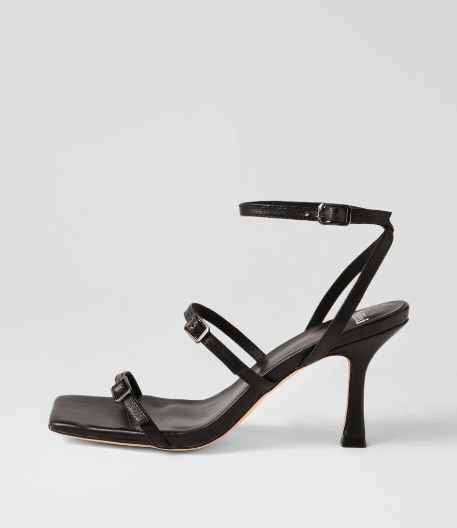 Shoes MOLLINI | Wova Black Leather Sandals