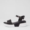 Shoes DIANA FERRARI | Gladd Black Leather Sandals