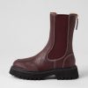 Shoes MOLLINI | Shampas Burgundy Leather Chelsea Boots