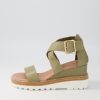 Shoes DJANGO & JULIETTE | Becker Khaki Leather Sandals Ws