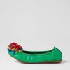 Shoes DJANGO & JULIETTE | Benz Bright Emerald Leather Suede Ballet Flats