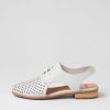 Shoes MOLLINI | Quarter White Leather Lace Up Flats