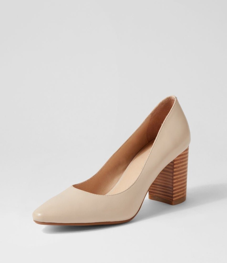 Shoes DIANA FERRARI | Sabena Cream Natural Leather Heels