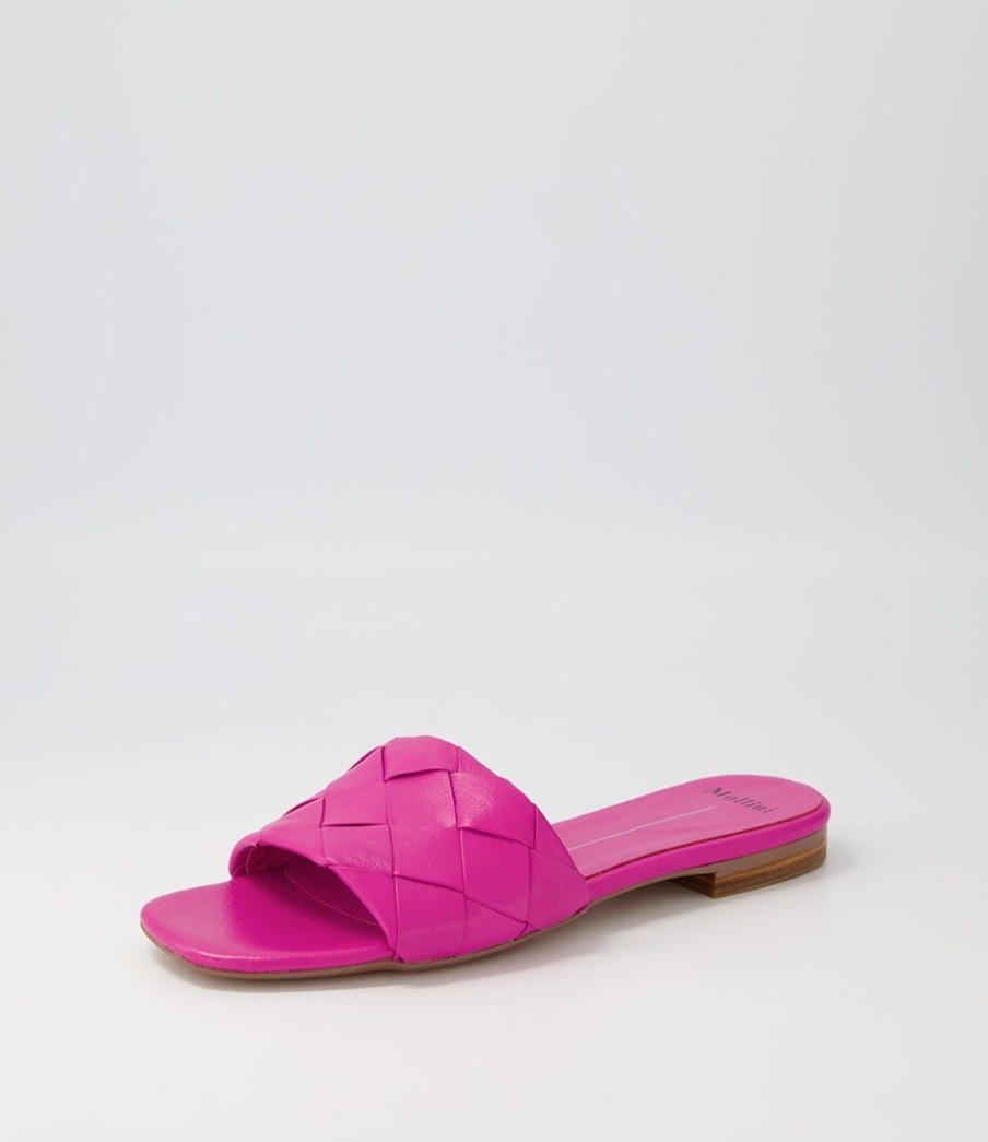 Shoes MOLLINI | Ayday Fuchsia Leather Slides