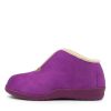 Shoes ZIERA | Cuddles W Purple Microsuede Slippers