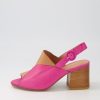 Shoes DJANGO & JULIETTE | Valler Tan Fuchsia Leather Sandals