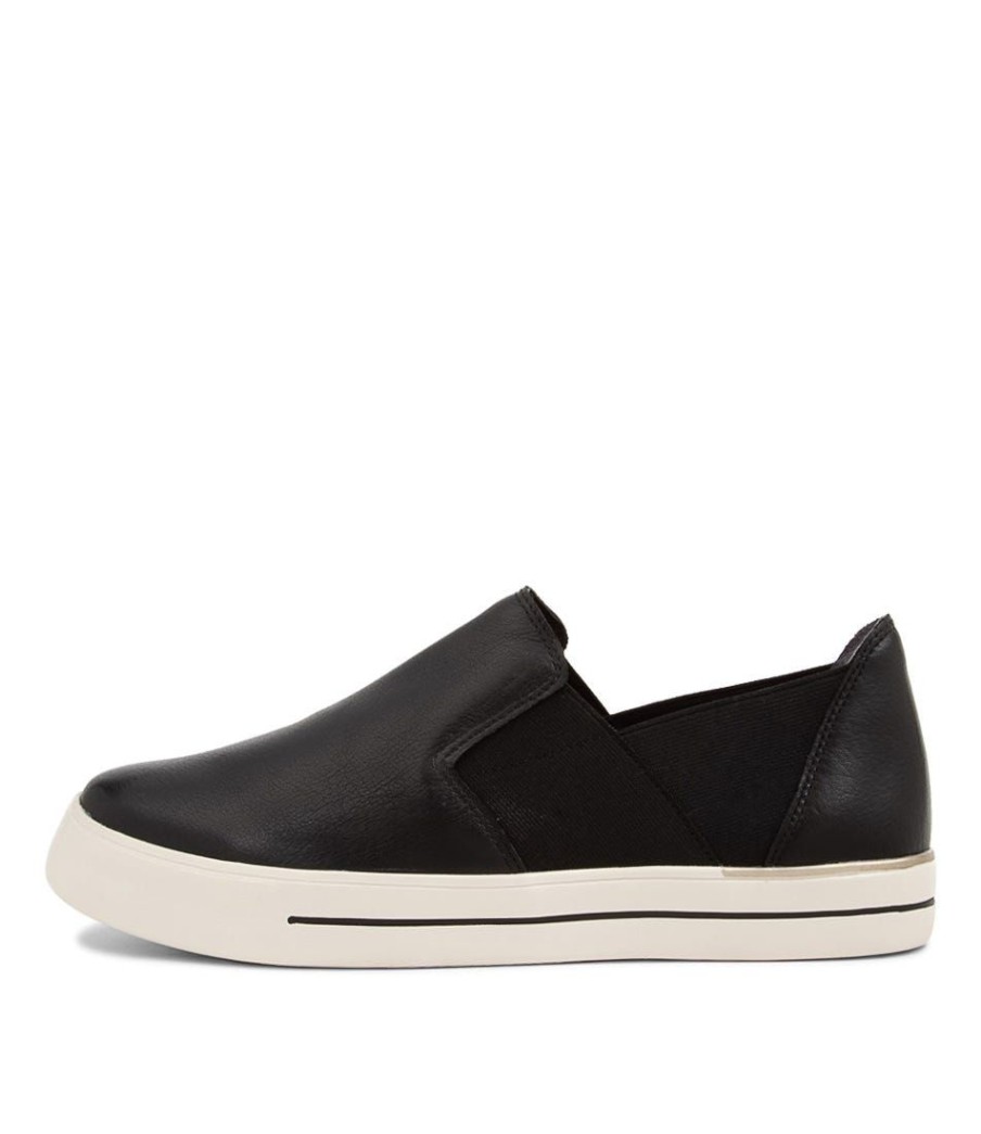 Shoes ZIERA | Adela W Black Leather Sneakers