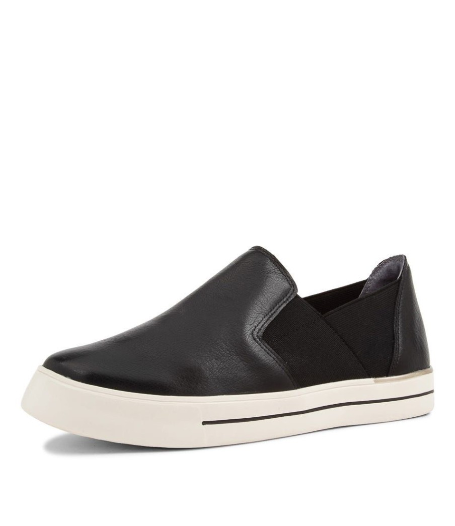 Shoes ZIERA | Adela W Black Leather Sneakers