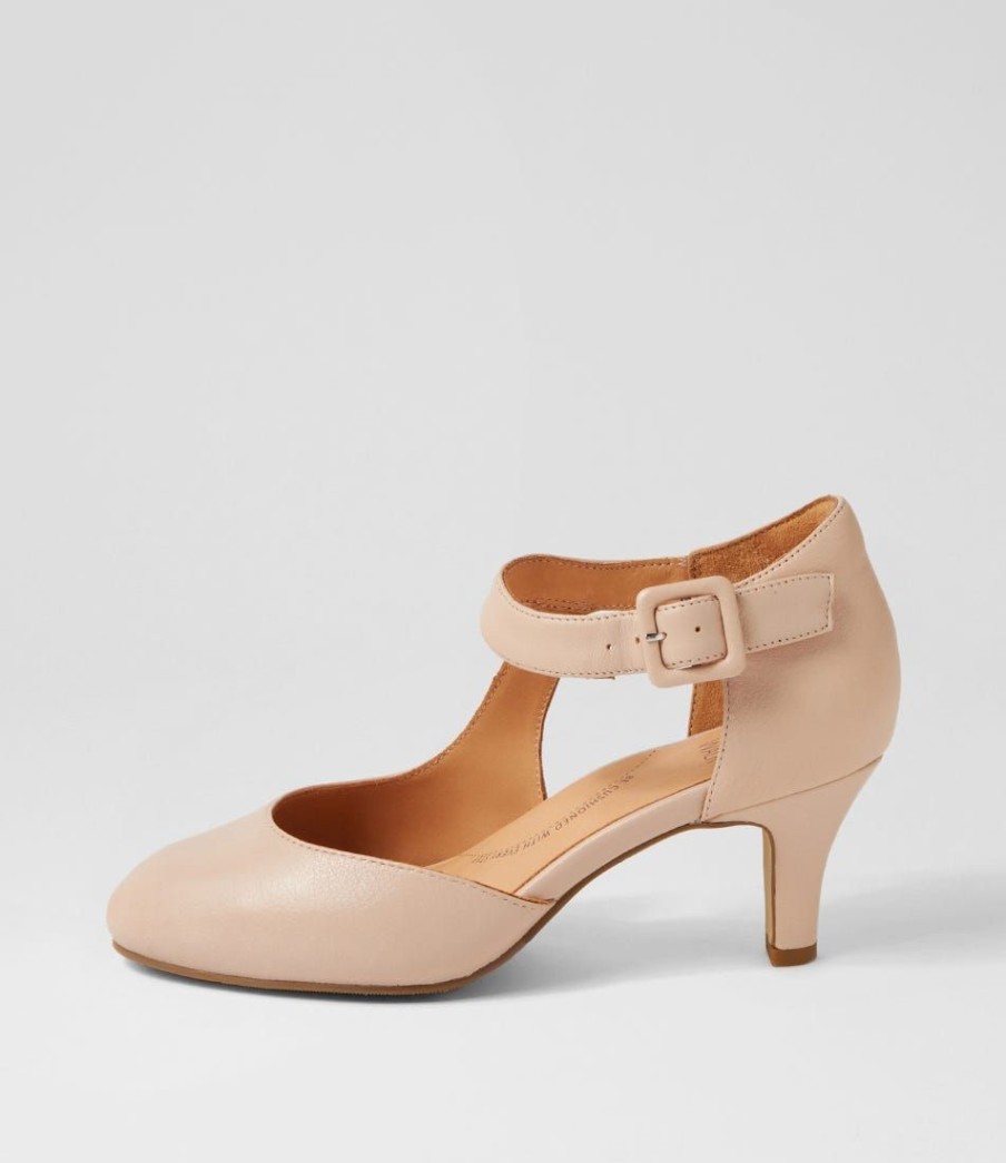 Shoes ZIERA | Timon Xw Nude Leather Heels