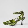 Shoes MOLLINI | Augusty Lime Metallic Snake Heels