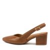 Shoes ZIERA | Veera Xw Tan Leather Heels