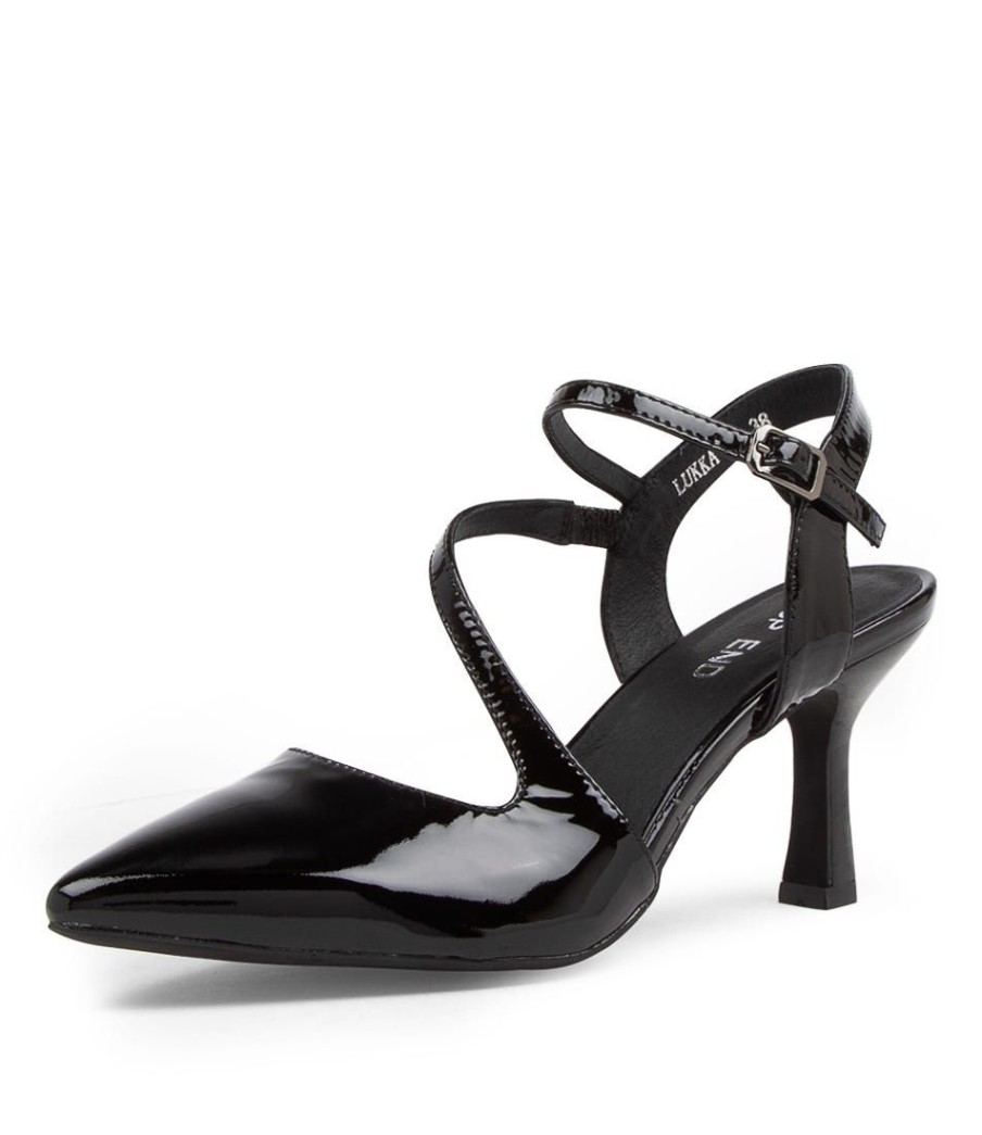 Shoes TOP END | Lukka Black Patent Leather Heels