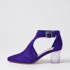 Shoes DJANGO & JULIETTE | Hobartet Purple Suede Heels