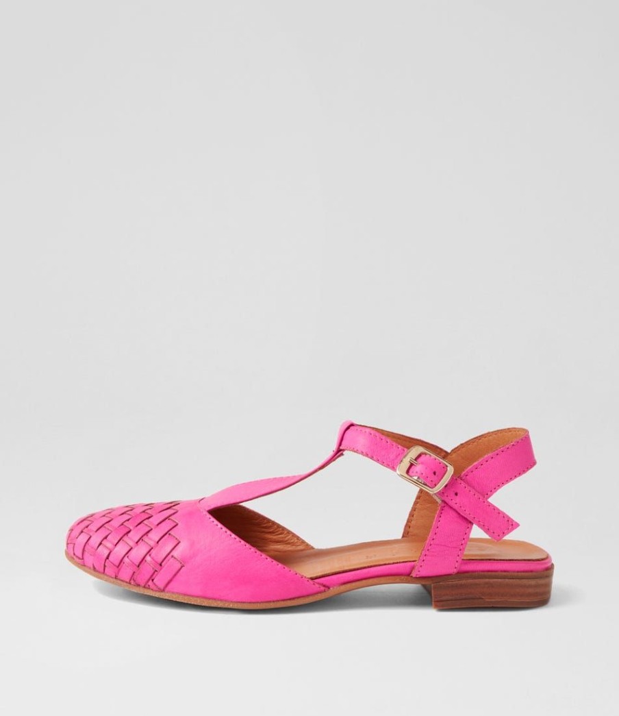 Shoes DIANA FERRARI | Rijade Fuchsia Leather Flat Shoes