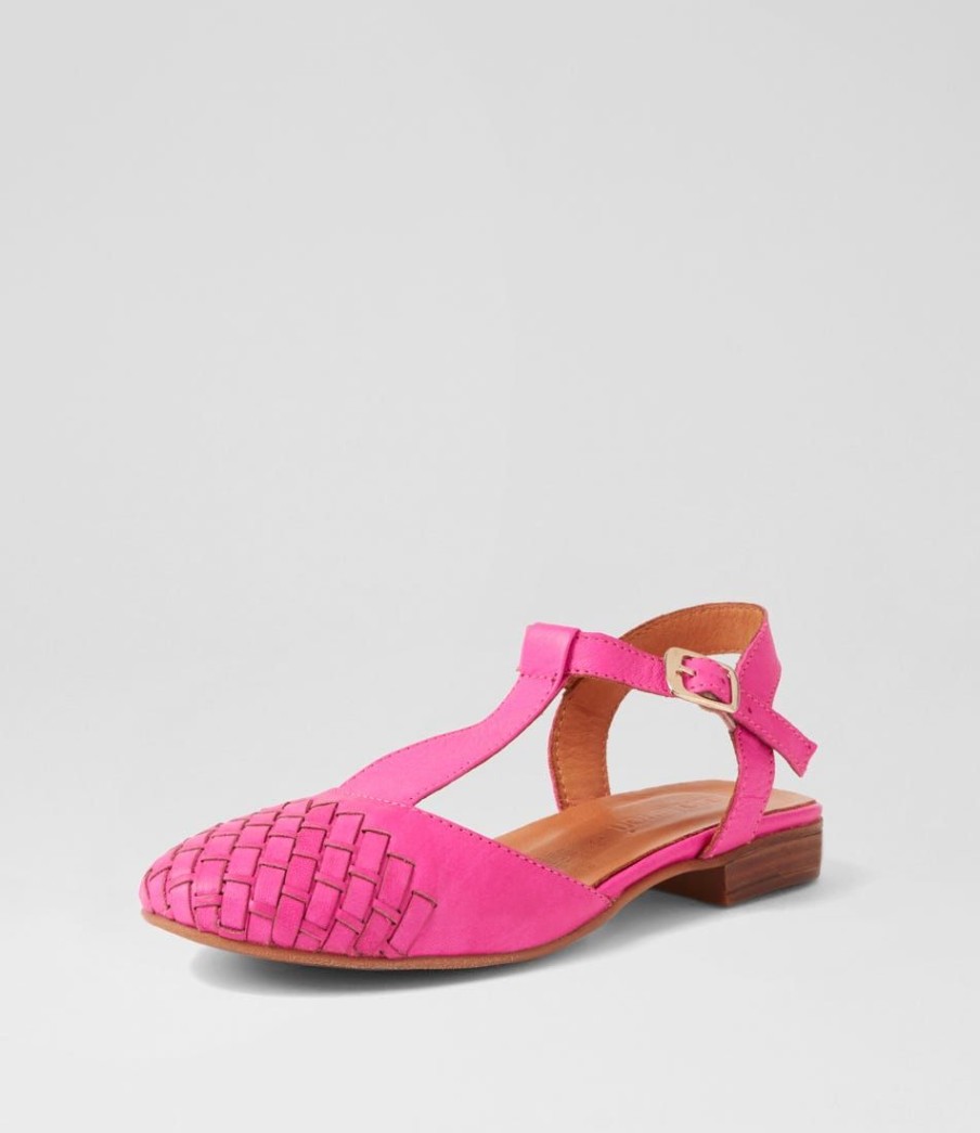 Shoes DIANA FERRARI | Rijade Fuchsia Leather Flat Shoes