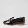 Shoes ZIERA | Tucci Xf Black Wrinkle Patent Loafers