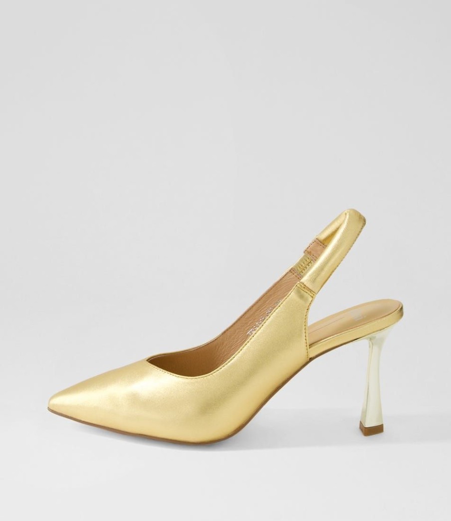 Shoes MOLLINI | Traina Gold Leather Heels