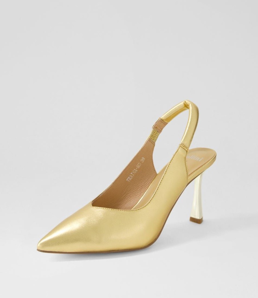 Shoes MOLLINI | Traina Gold Leather Heels