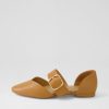 Shoes MOLLINI | Garcey Dark Tan Leather Flat Shoes