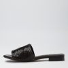 Shoes TOP END | Koyner Black Metal Leather Slides