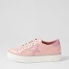 Shoes DJANGO & JULIETTE | Fonno Pink Patent Lizard Sneakers