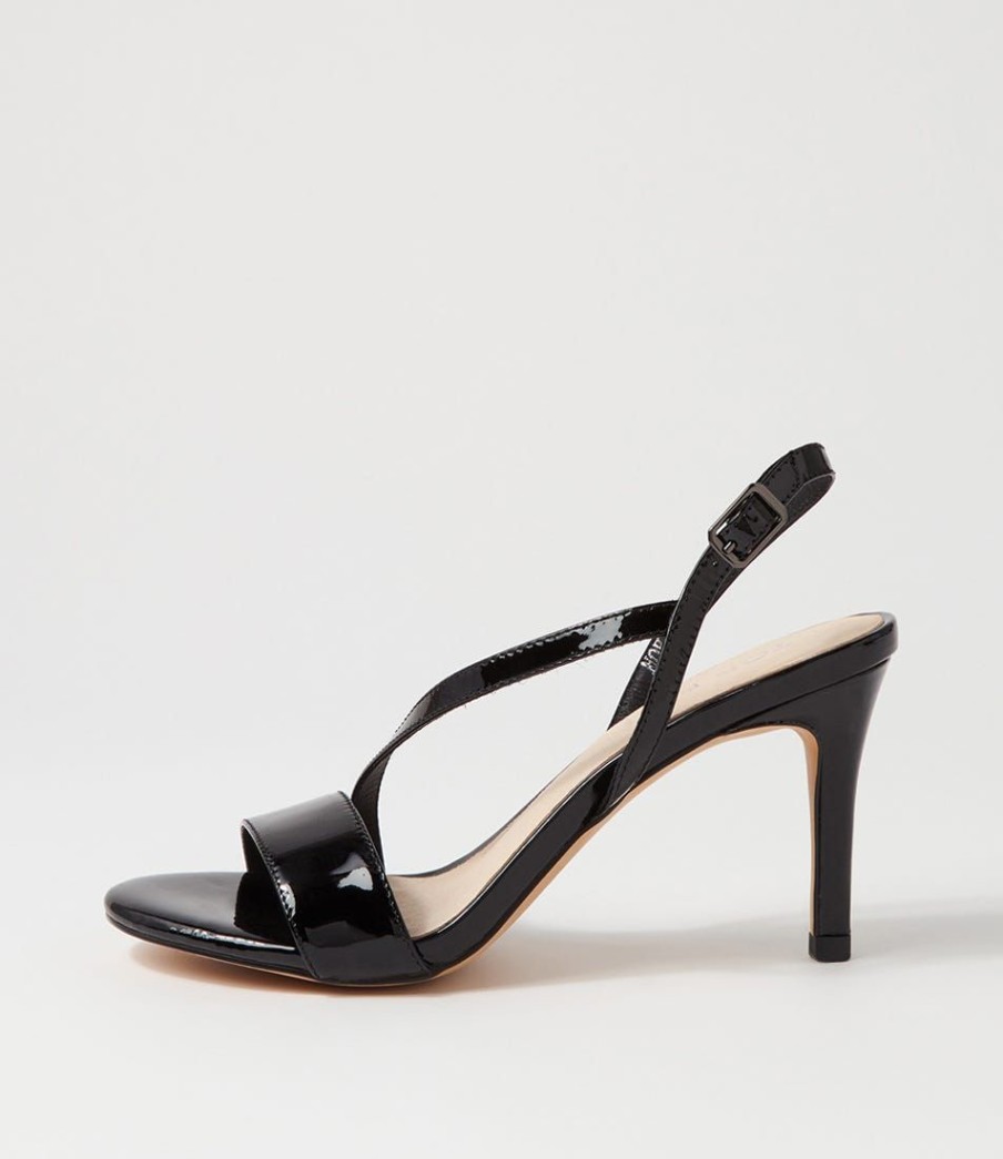 Shoes TOP END | Novato Black Patent Leather Sandals