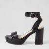 Shoes DJANGO & JULIETTE | Oita Black Leather Sandals