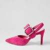 Shoes TOP END | Brylie Fuchsia Suede Mary Jane Heels