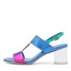 Shoes DJANGO & JULIETTE | Seymour Cobalt Clear Leather Multi Sandals