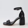 Shoes MOLLINI | Toania Black Patent Leather Sandals