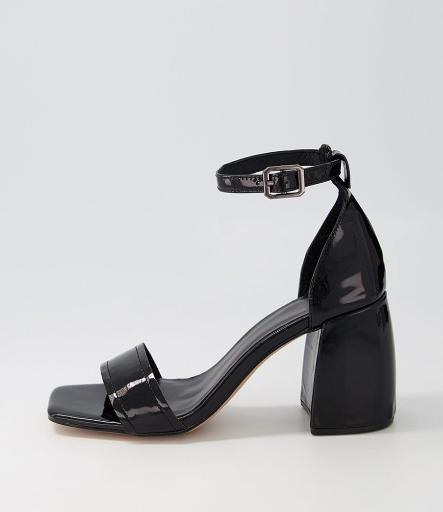 Shoes MOLLINI | Toania Black Patent Leather Sandals