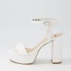 Shoes MOLLINI | Avana White Leather Sandals