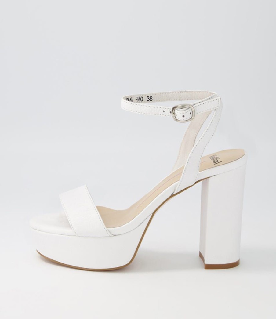 Shoes MOLLINI | Avana White Leather Sandals