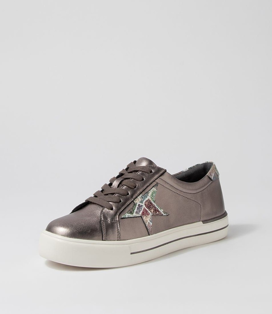 Shoes ZIERA | Alysia W Pewter Cool Gator Multi Sneakers