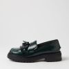 Shoes MOLLINI | Arrin Bottle Green Box Leather Flat Shoes