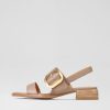 Shoes EOS | Tegean Taupe Leather Sandals