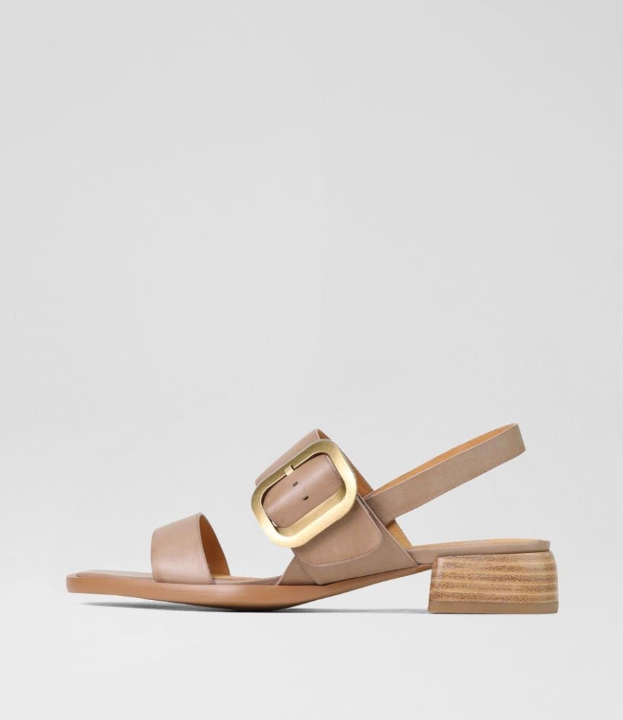 Shoes EOS | Tegean Taupe Leather Sandals