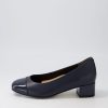 Shoes ZIERA | Knelis W Navy Patent Leather Heels