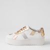 Shoes DJANGO & JULIETTE | Whitby White Metallic Multi Sneakers