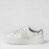 Shoes MOLLINI | Choras White Silver Leather Sneakers