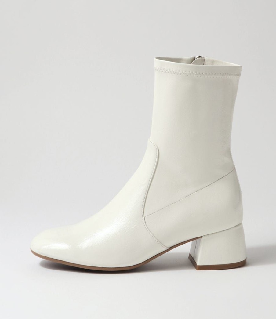 Shoes DJANGO & JULIETTE | Checkie Stone Stretch Patent Pu Ankle Boots