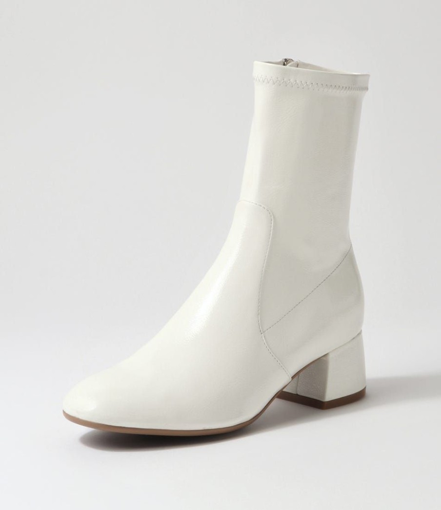 Shoes DJANGO & JULIETTE | Checkie Stone Stretch Patent Pu Ankle Boots