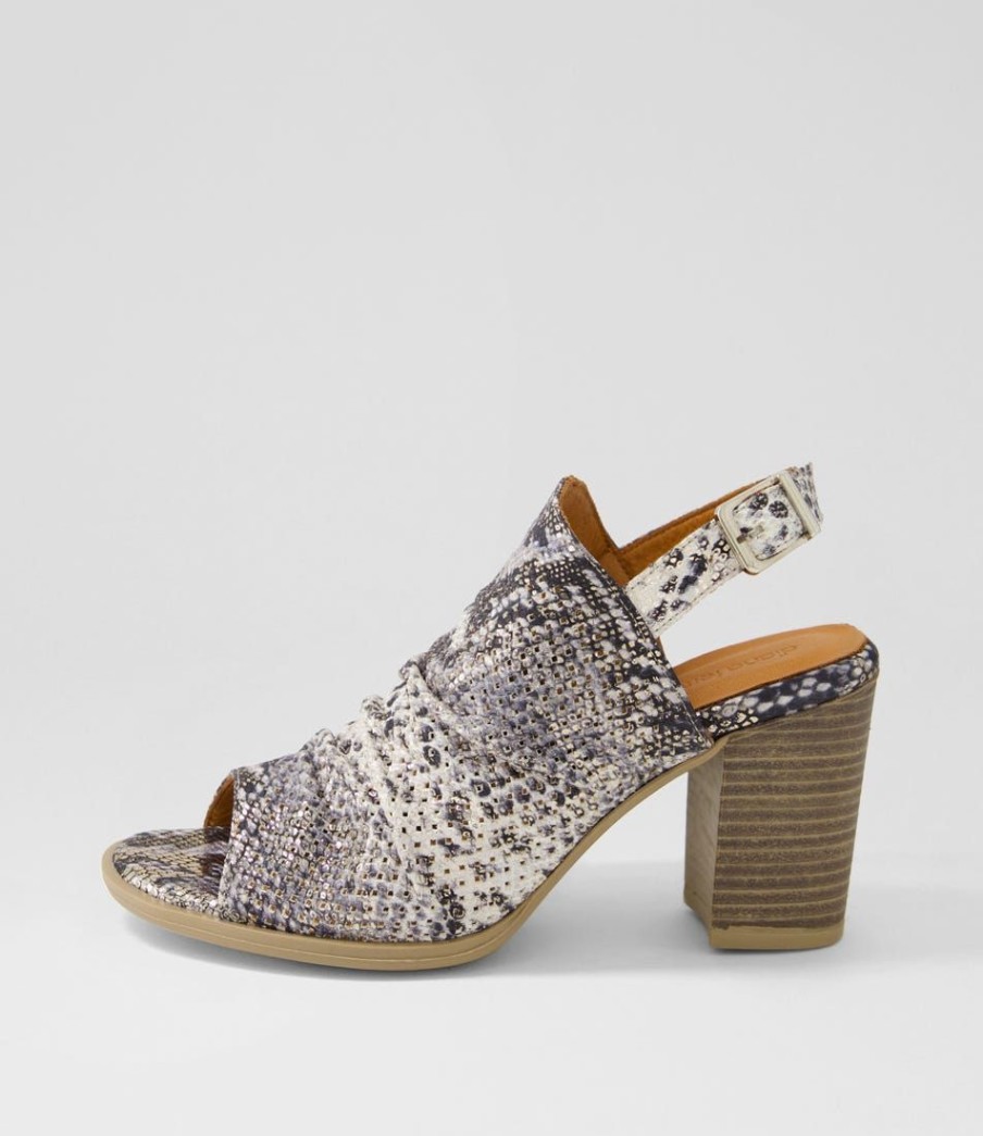 Shoes DIANA FERRARI | Tinaar Silver Wash Leather Sandals