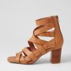 Shoes DJANGO & JULIETTE | Paltic Dark Tan Leather Sandals